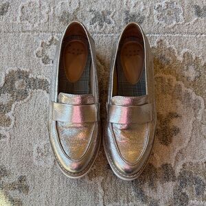 A New Day Metallic Gold Loafers